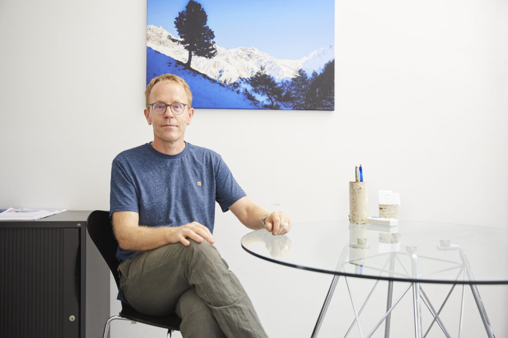 Dr. Philip Bruggmann works as a doctor at Arud - Center for Addiction Medicine. He poses for a portrait at the clinic in downtown Zurich, on August 21, 2023.
